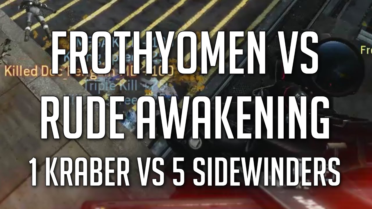 Titanfall Solo Sunday - FrothyOmen vs. Rude Awakening 1v5 (Kraber/Wingman vs Sidewinders)