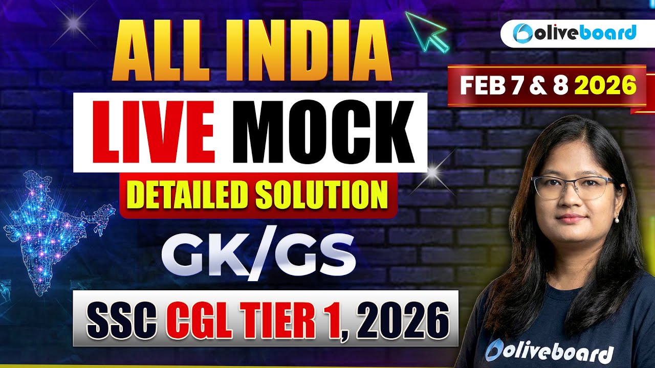SSC CGL Tier 1 GK/GS Mock Test 2026 | 9 Feb LIVE Solution & Questions | SSC CGL GK/GS