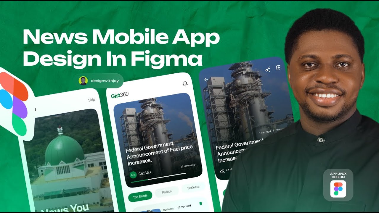 Clean News App UI for Mobile &ndash; Built in Figma!
