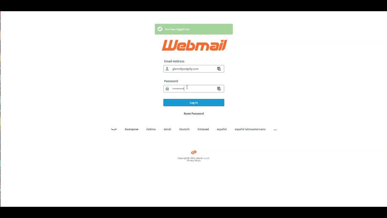 Switching from RoundCube to Horde or vice versa. cPanel