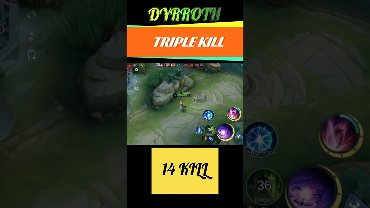Part 60: Dyrroth: 14 Kill Triple Kill #mlbb #mobilelegends #montage #mlbbgameplay #brutalhero