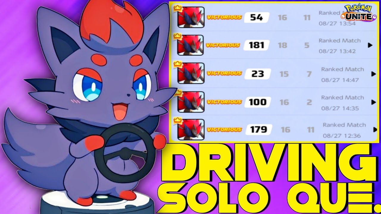 This is the reason that I Love ZOROARK for Solo Q 😍 | Pokemon Unite
