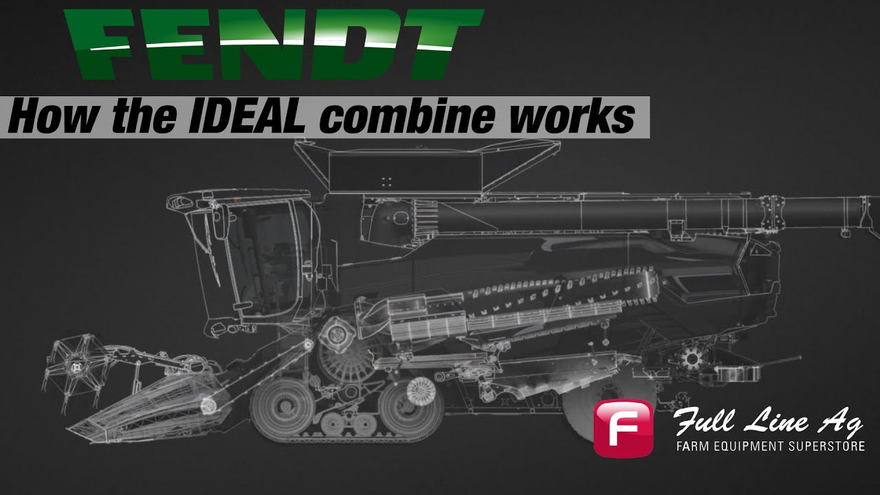 How the Fendt Ideal Combine Works (Crop Flow Animation)
