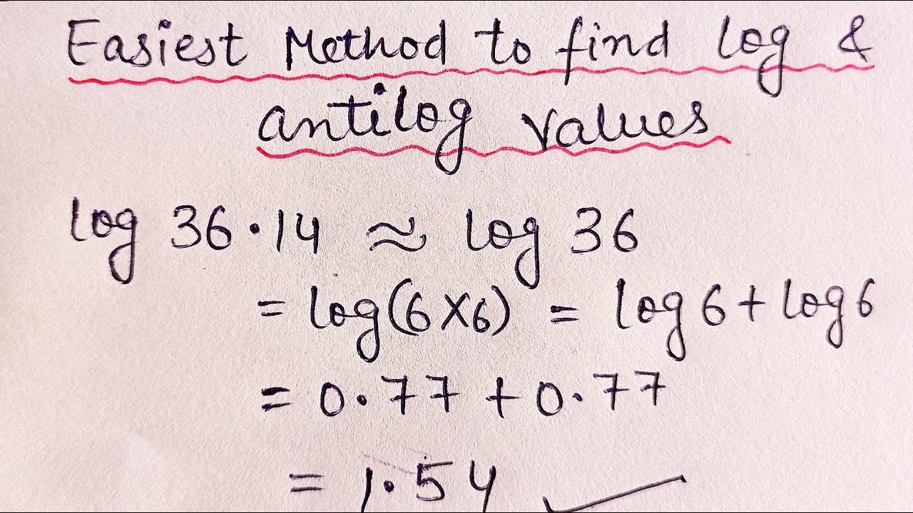 How to find Log and Antilog values without calculator | logarithm and antilogarithm | JEE | NEET