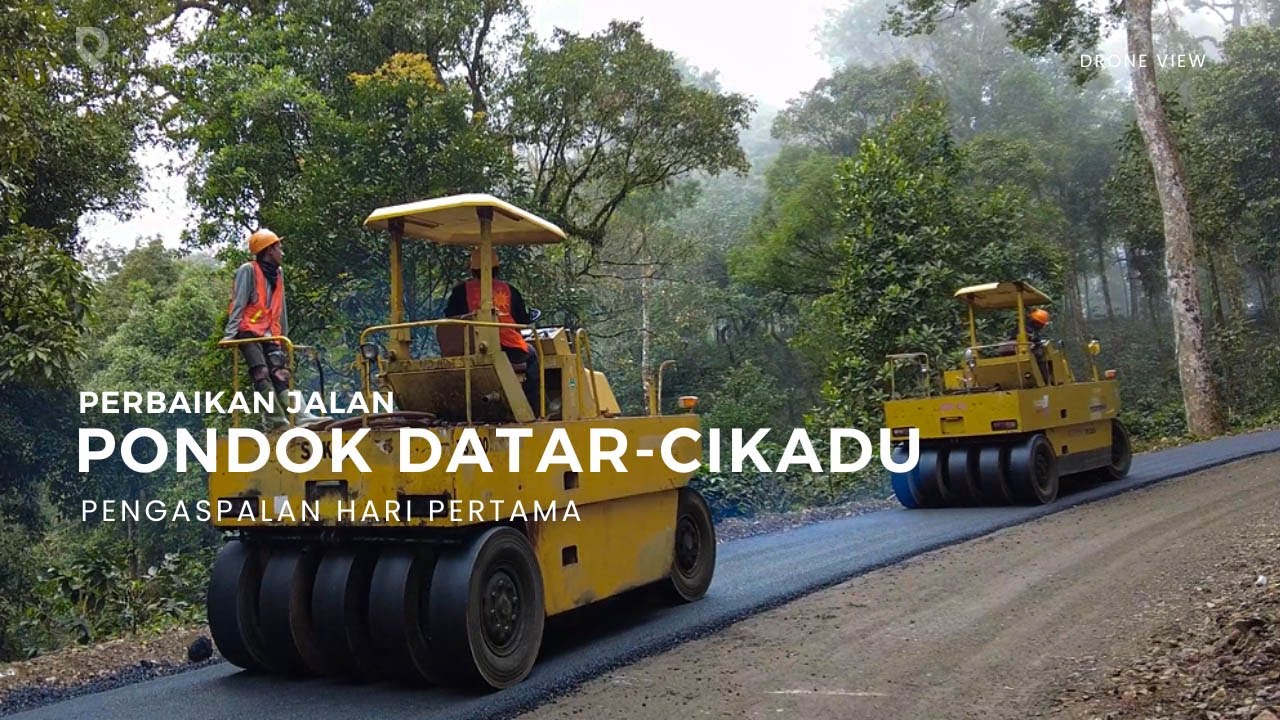 Pengaspalan Jalan Pondok Datar - Cikadu, Hari Pertama Berkabut | Update Program KDM Jalan Leucir