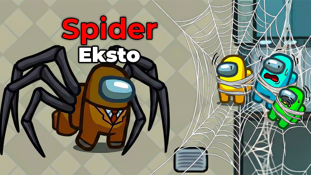ÖRÜMCEK AĞINA TAKILANLARI AVLIYORUM! AMONG US SPIDER MODU İNCELEME | Eksto Can