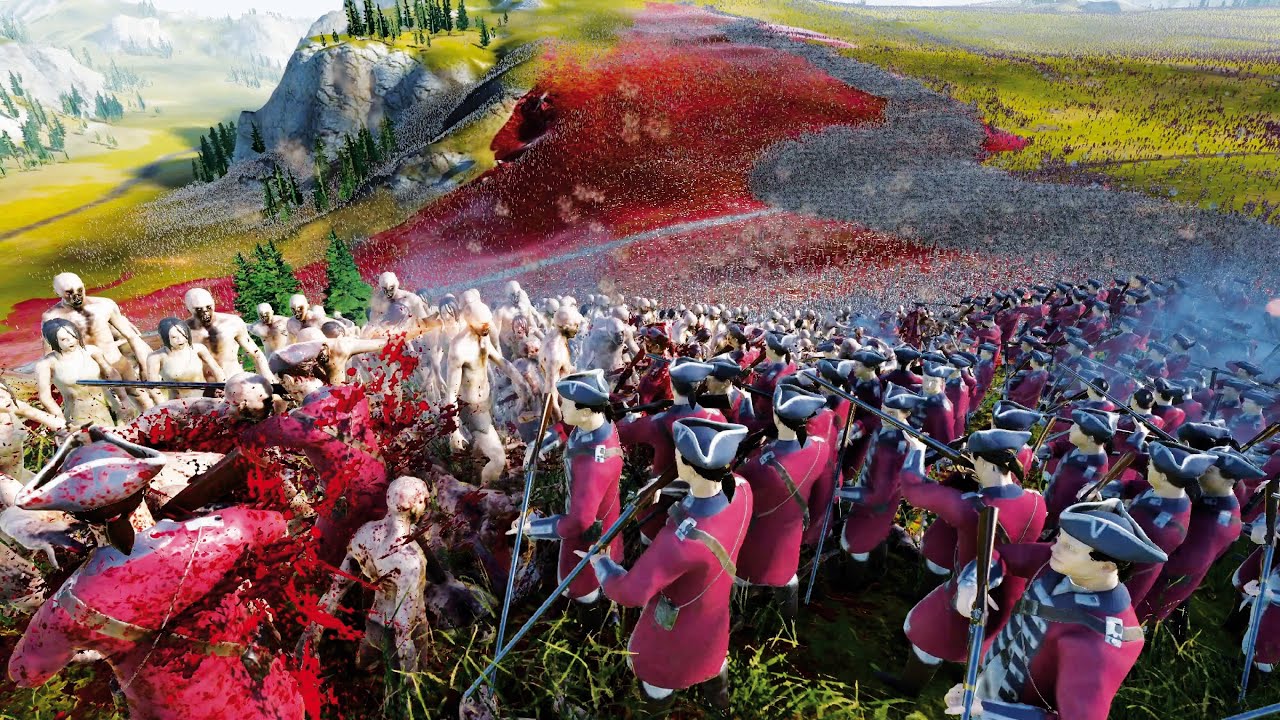 1 MILLION ZOMBIES VS 450,000 RED COATS - UEBS 2 - Ultimate Epic Battle Simulator 2