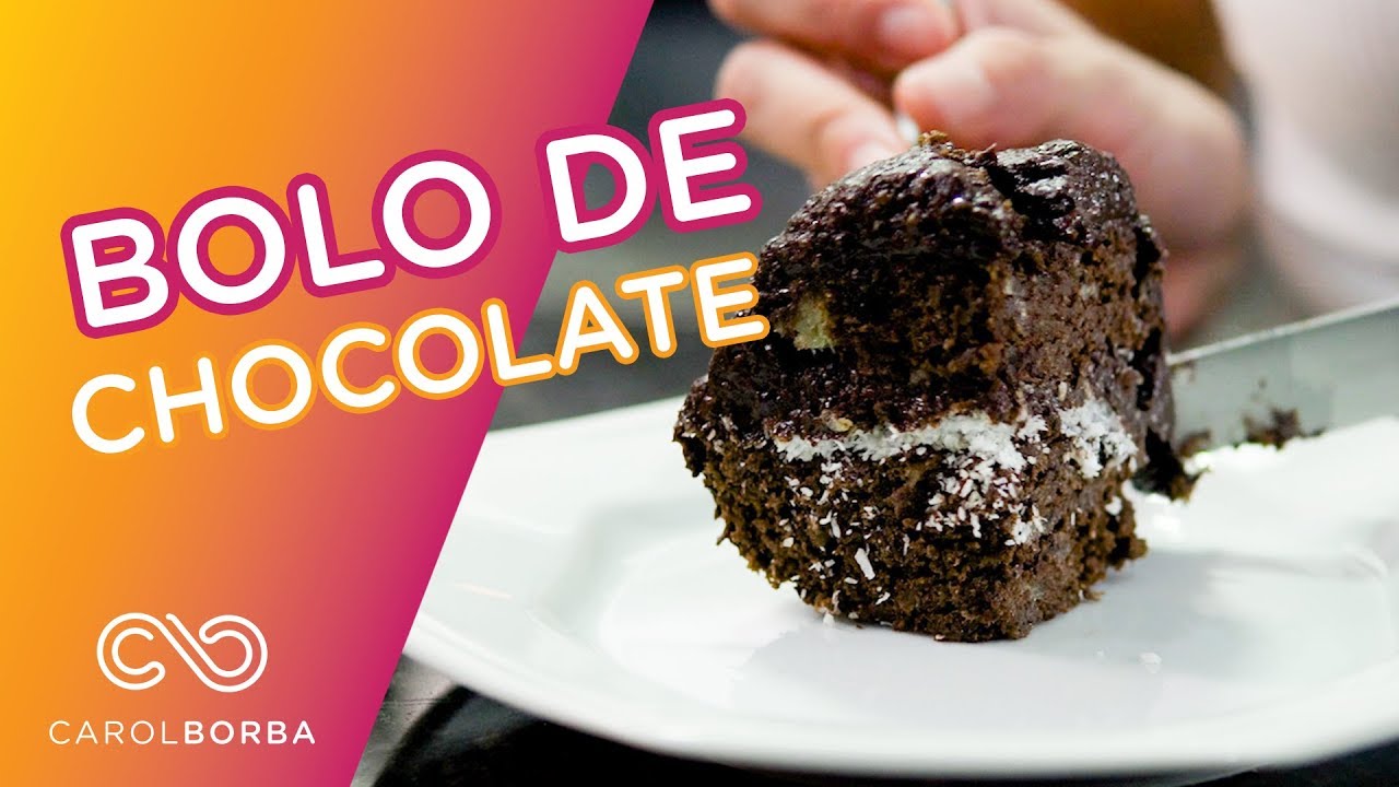 Bolo de Chocolate FIT - Carol Borba
