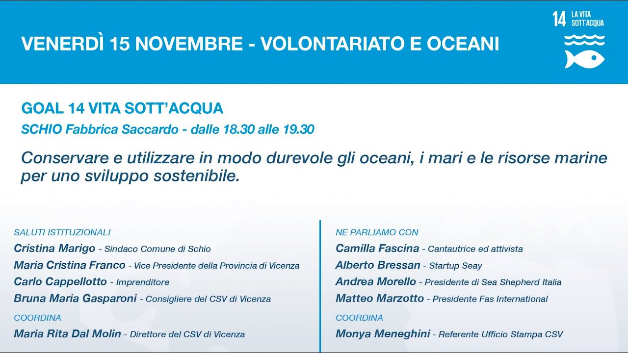I Venerdì del CSV 2024 - Volontariato e Oceani
