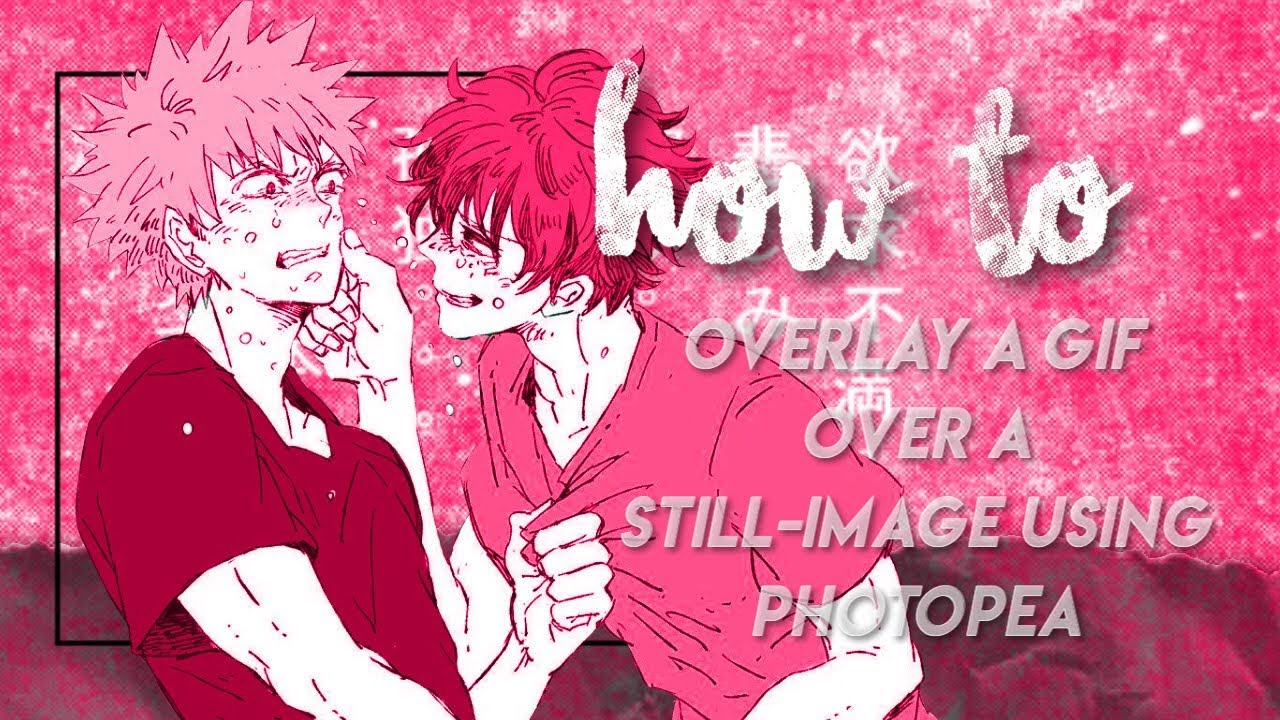 how to ;; overlay a gif over a still-image using photopea