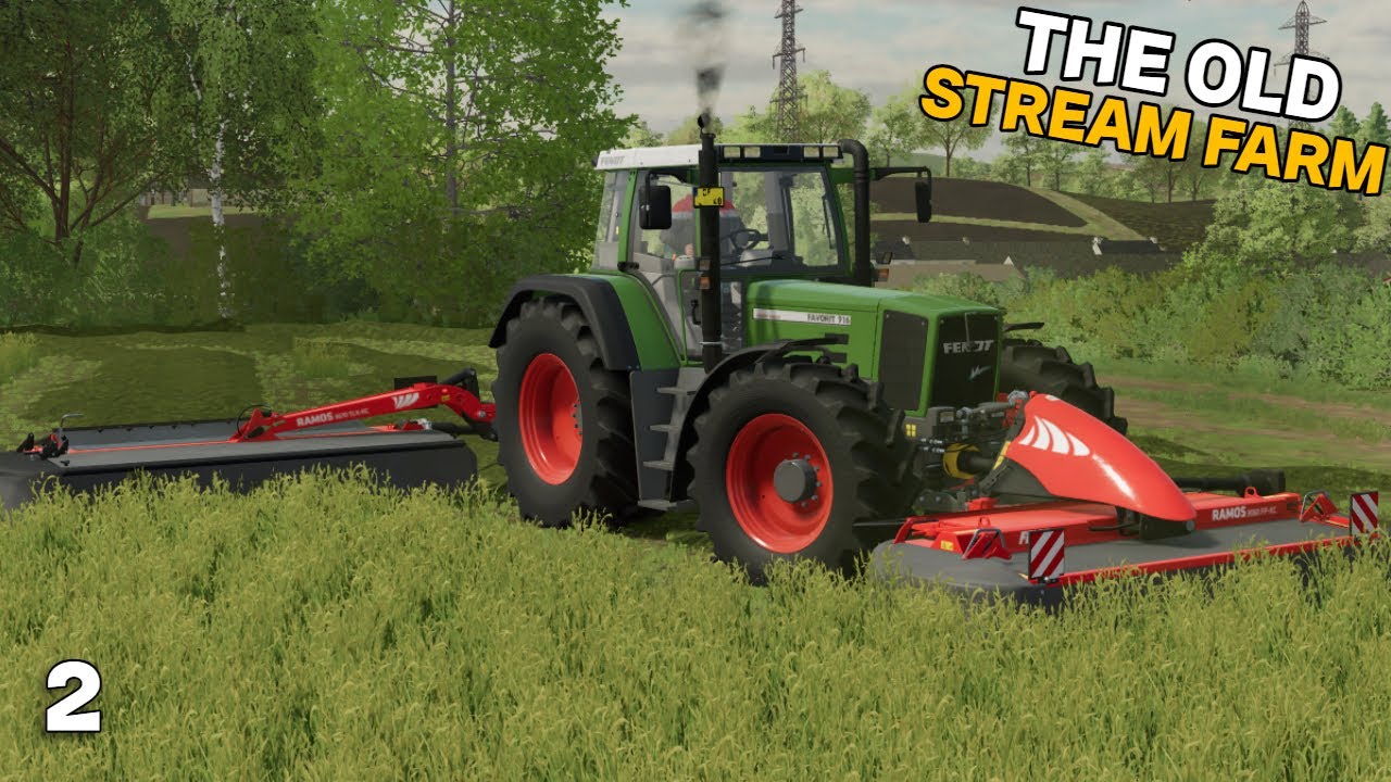 Het Eerste Gras Maaien & Stro Kopen | The Old Stream Farm #2 | FS22