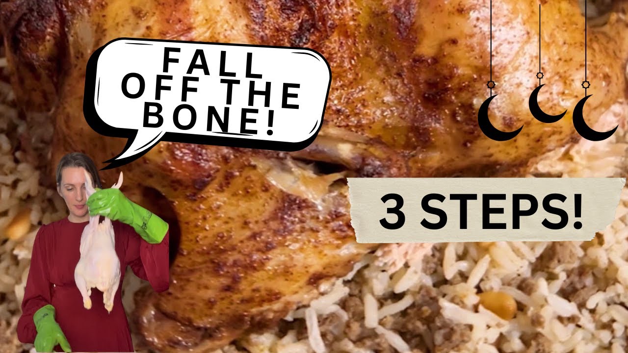 Arabic Stuffed Chicken with Rice Recipe | Delicious Arabic Spiced Chicken | Whole Chicken Roast