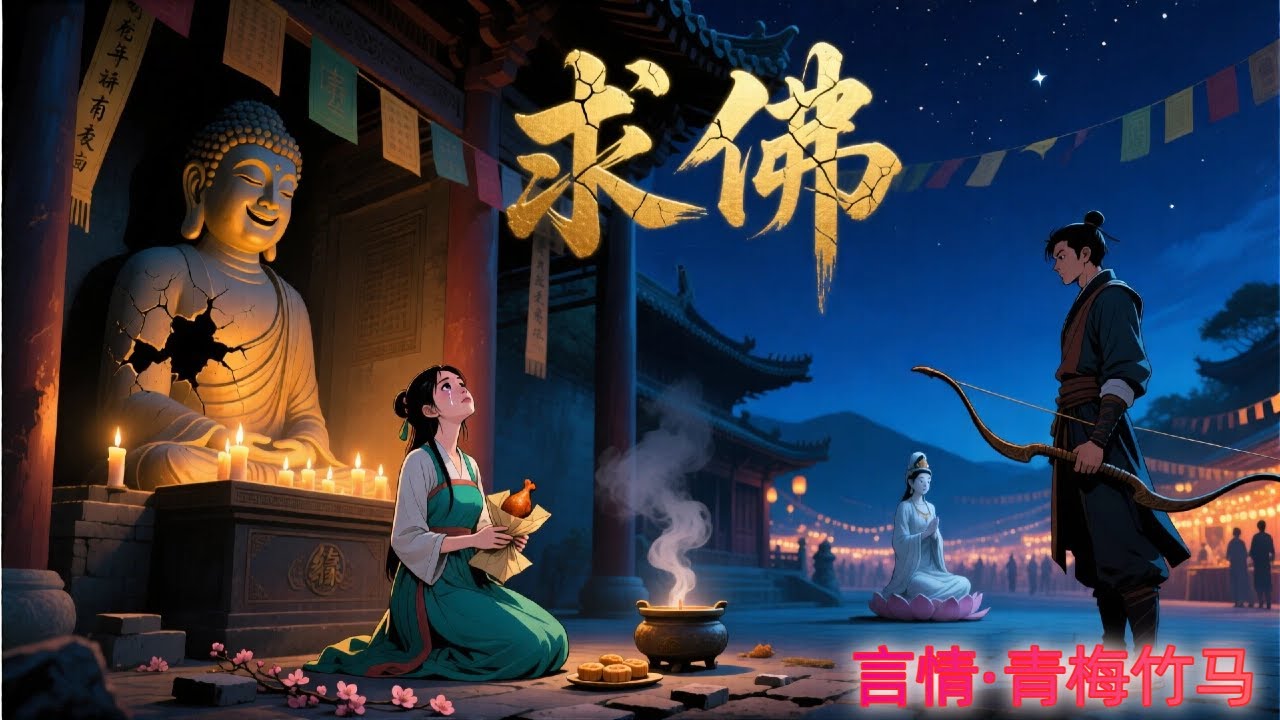 《求佛》我朝人人燒香拜佛，卻只有我求的佛顯了靈。我說我要嫁國子監裴祭酒。問佛能不能幫我辦到？佛沉思半晌，給我支了個招：「你一拳打暈那位祭酒，強迫他在婚書畫押。」「生米煮成熟飯後再回到這裡跪著求佛——」