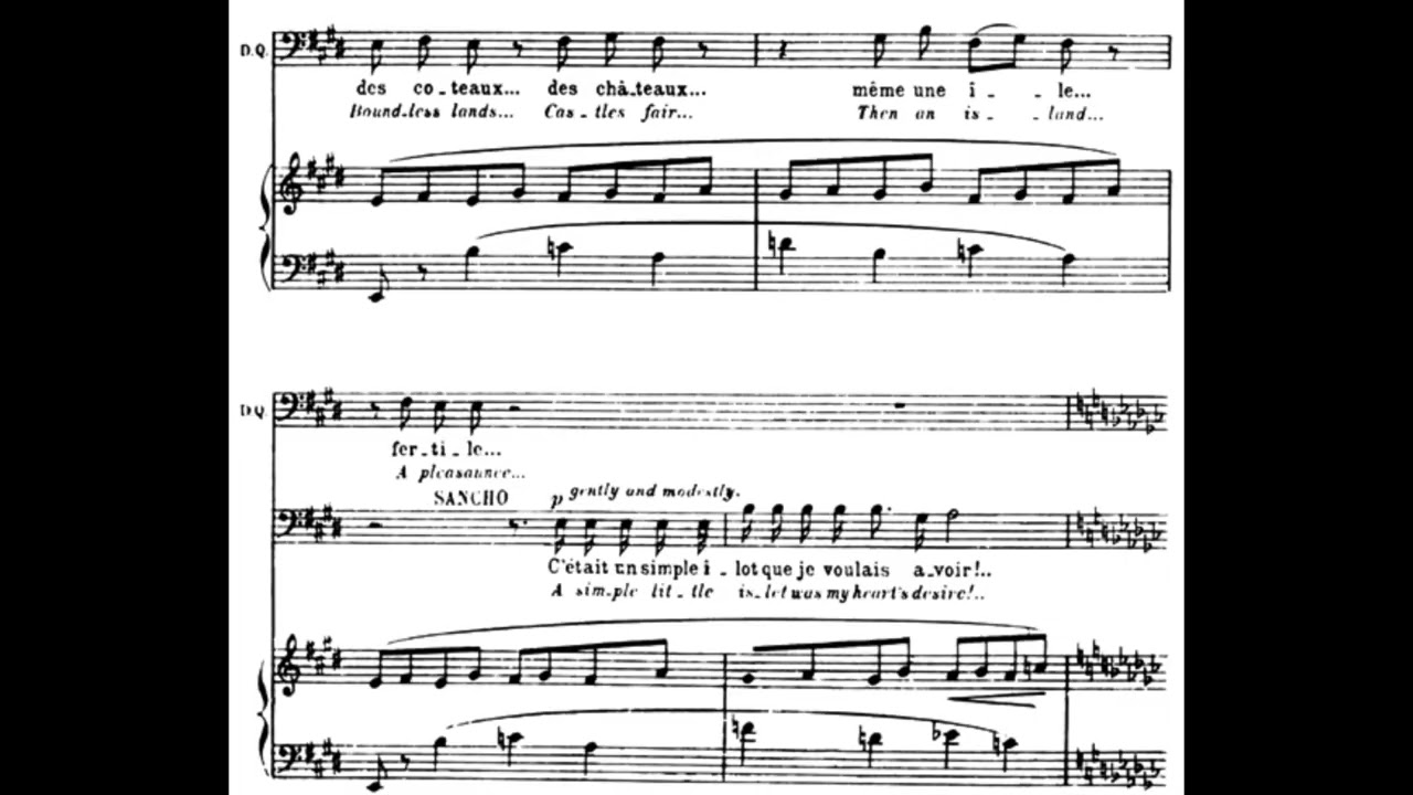 Feodor Chaliapin - Massenet: Don Quichotte: Death of Don Quichotte (1927) [score]