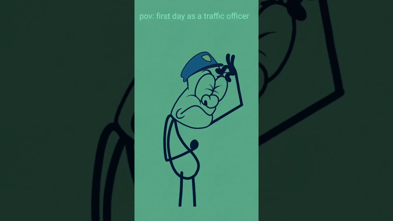 First day as a traffic officer🤣| moon Bangla animation 