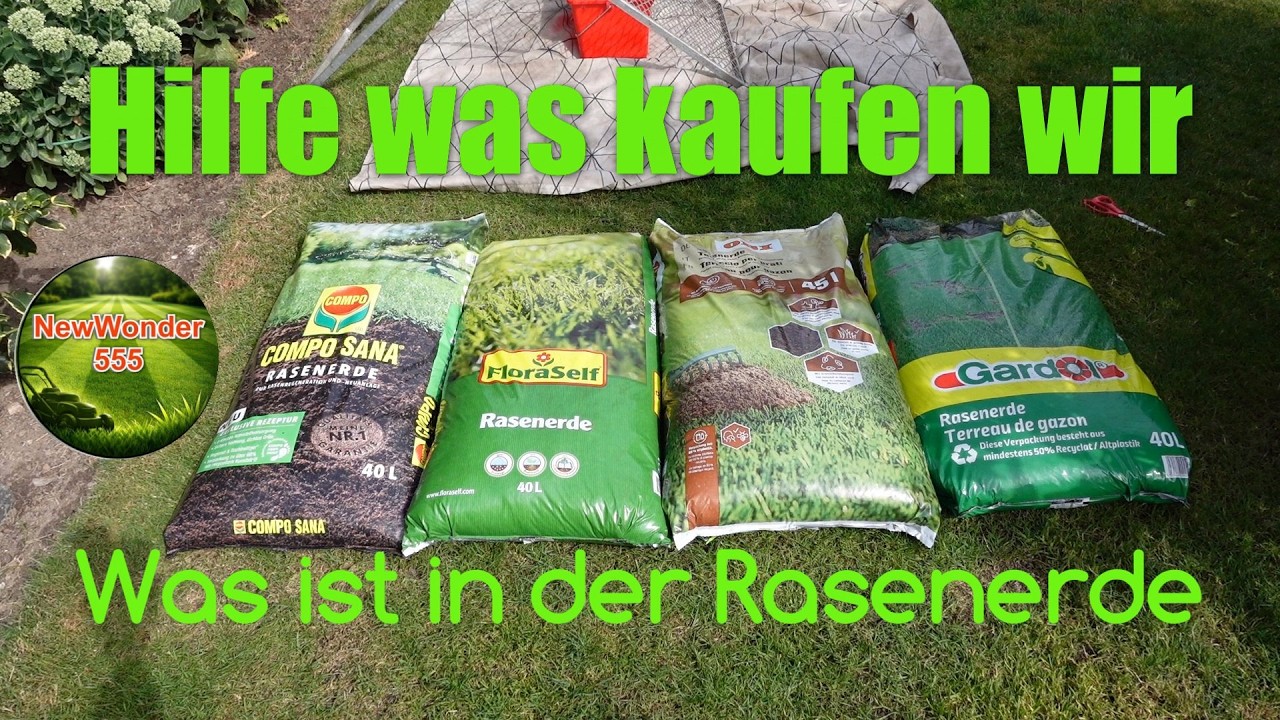 Rasenerde was kaufen wir da eigentlich // Was steckt in der Tüte // Rasen Topdressing – NewWonder555