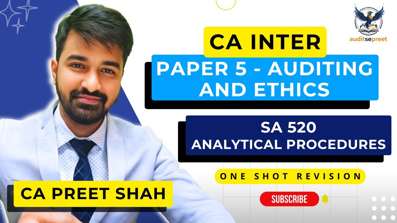 SA 520- Analytical Procedure | CA INTER AND FINAL | DETAILED CONCEPT
