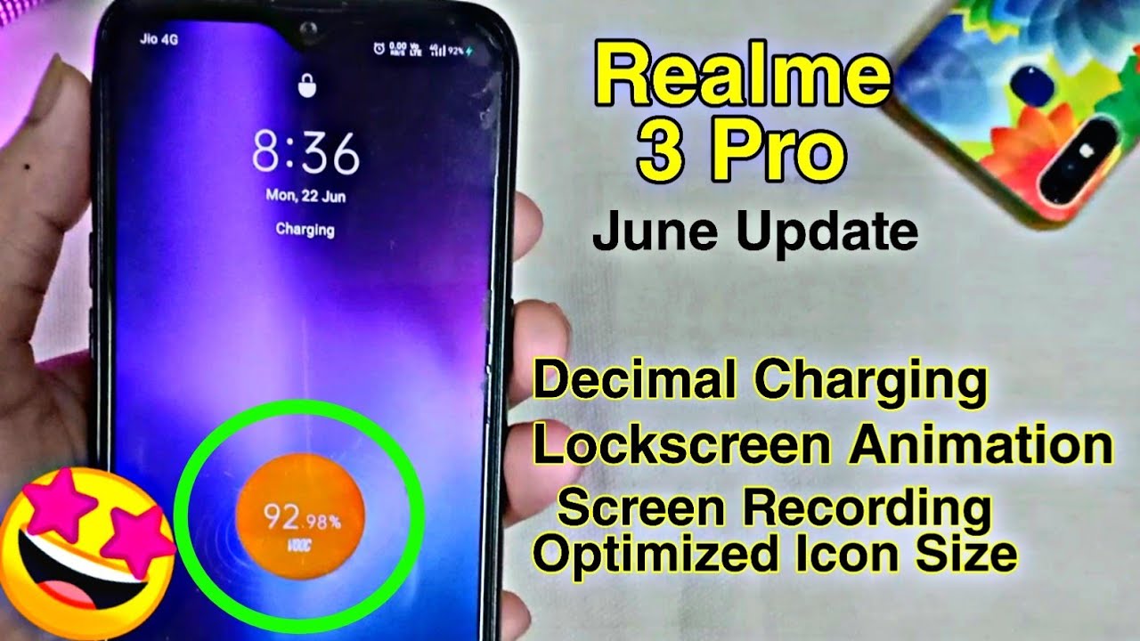 Realme 3 Pro || Decimal Charging || June Update arrives