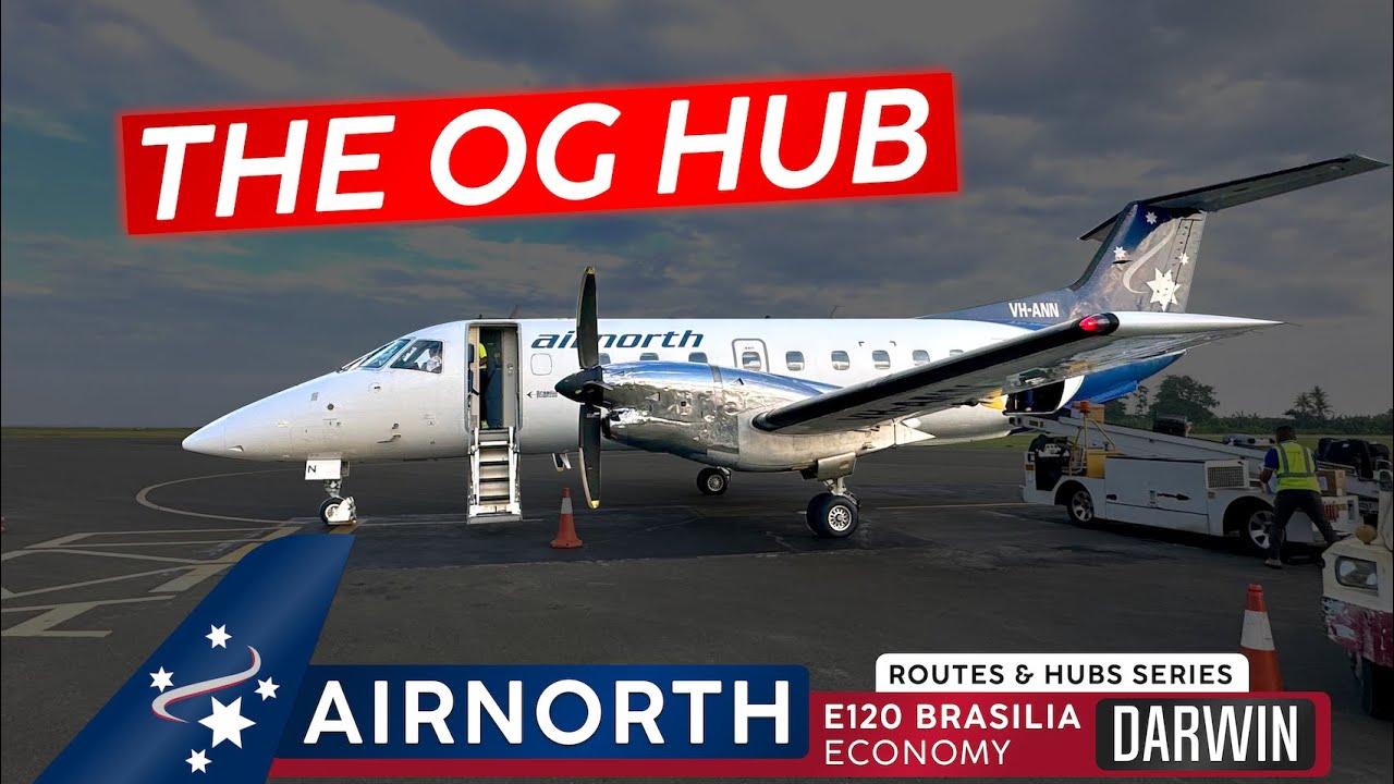 Australia's ORIGINAL Hub! · AIRNORTH E120 Brasilia Economy 🇦🇺 Darwin ✈ Dili 🇹🇱 · The Classy Route