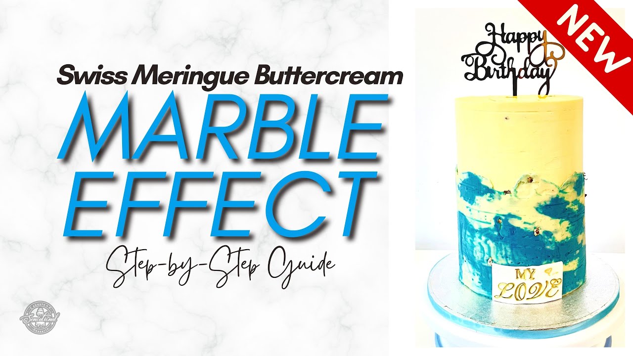 Marble Effect with Swiss Meringue Buttercream Tutorial