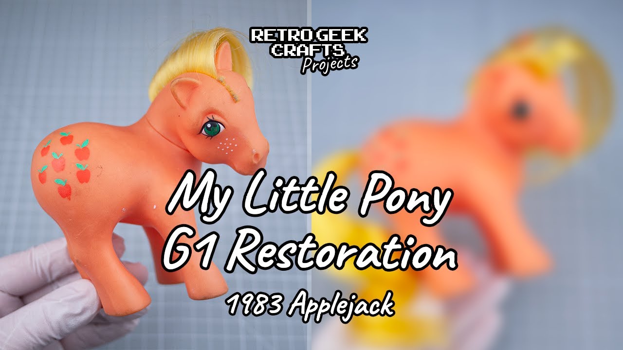 1983 My Little Pony G1 Applejack Vintage Toy Restoration - MLP Hasbro Toy Repair and Rehair