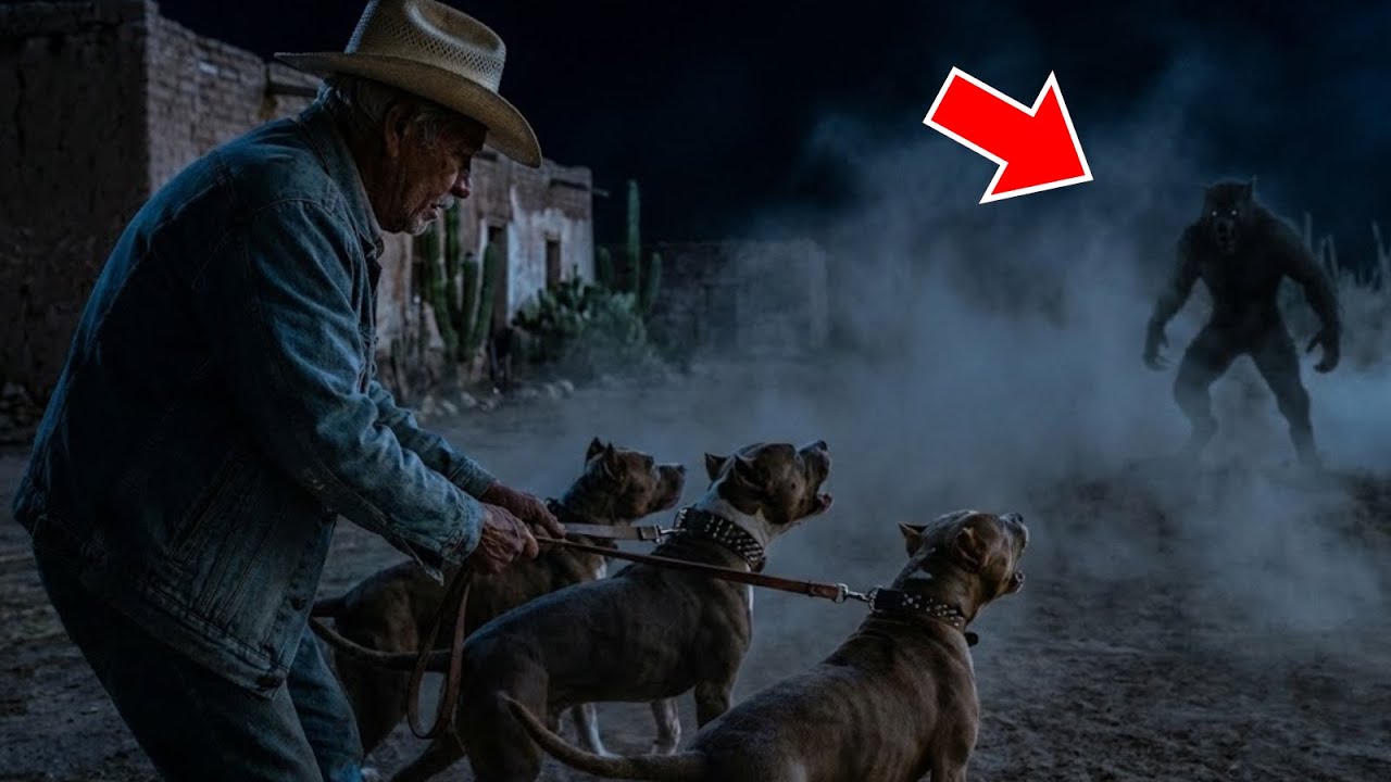 El Abuelo no se asustó al ver a un Hombre Lobo, solo soltó a sus Pitbulls de Caza