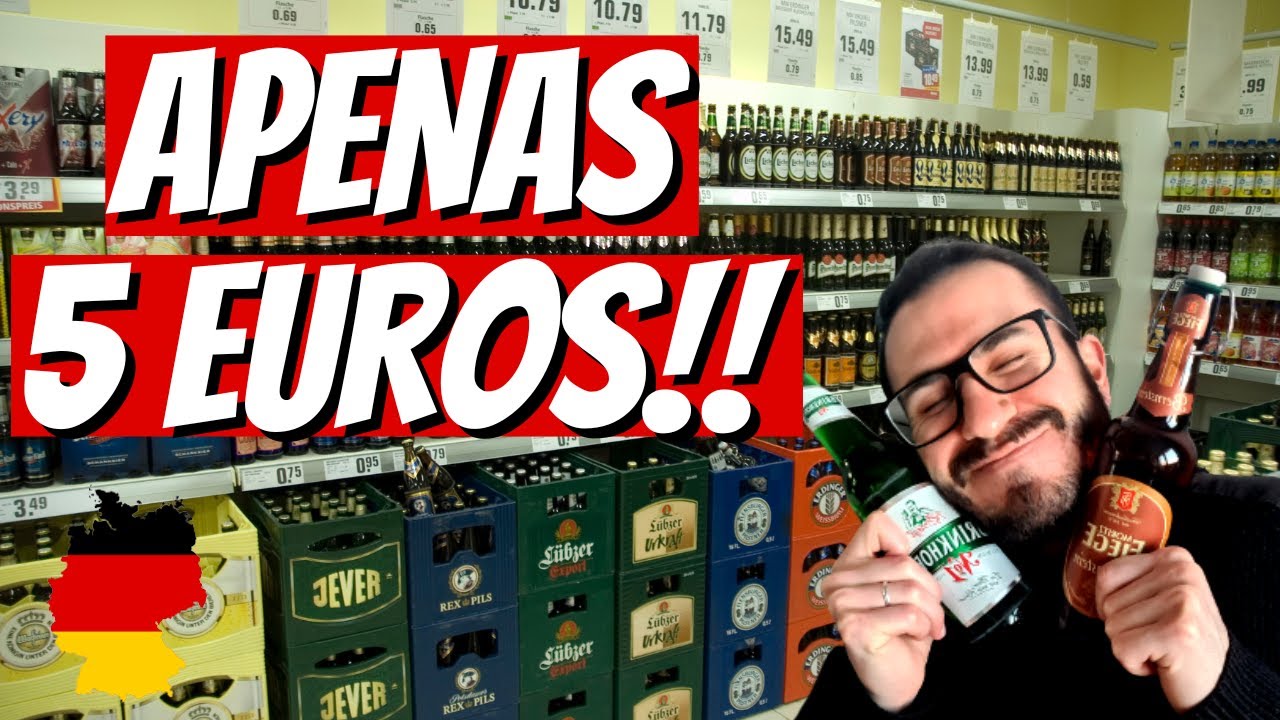 O QUE D&Aacute; PRA COMPRAR COM APENAS 5 EUROS NA ALEMANHA - *Cerveja boa e barata*