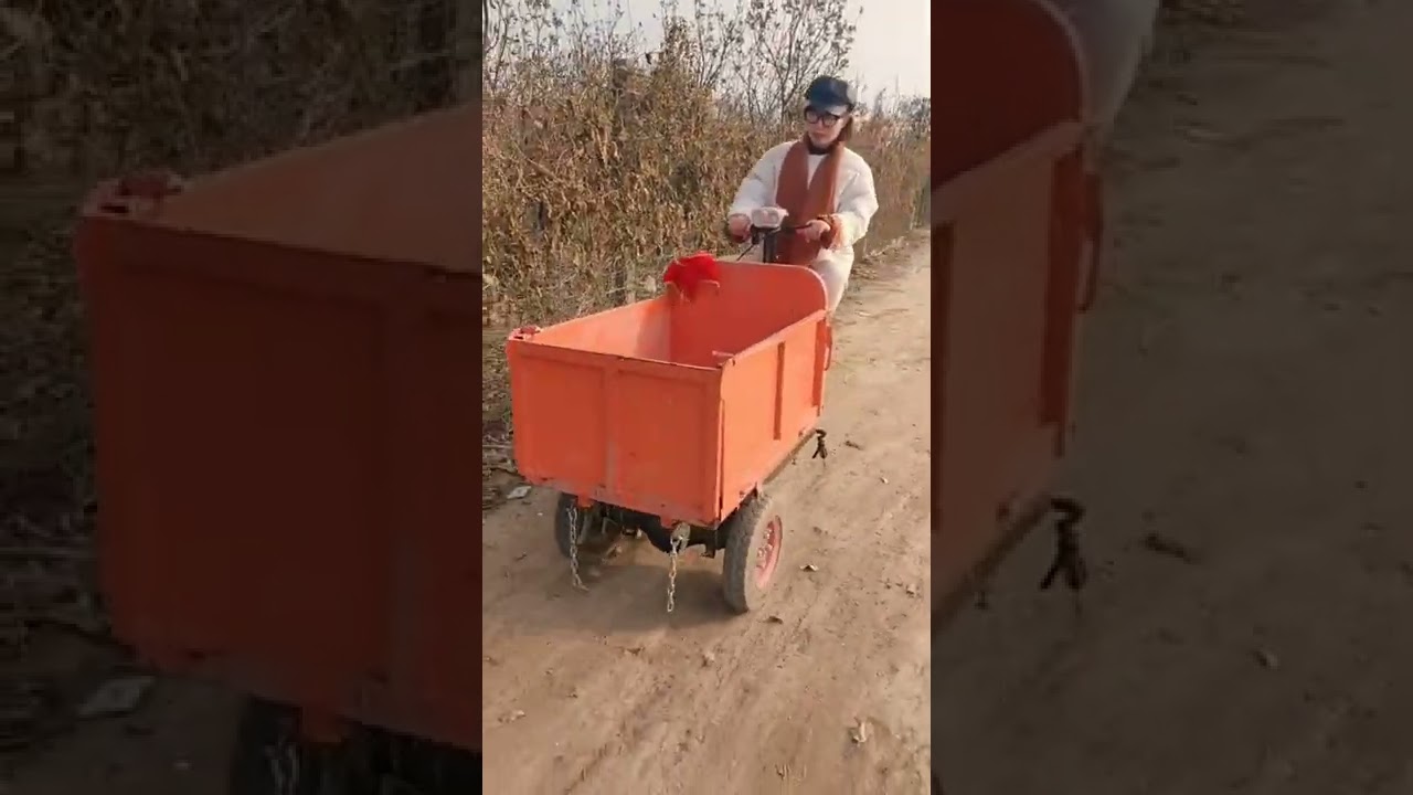 #工地电动灰斗车
