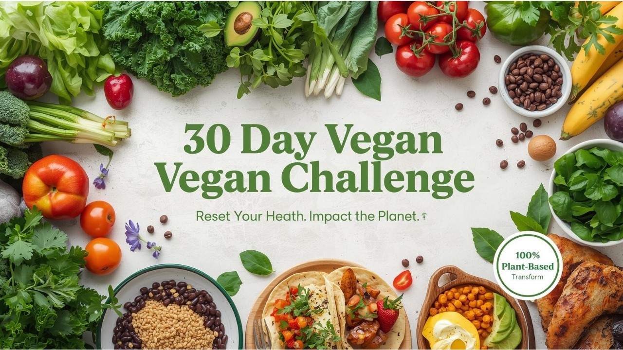 30 Day Vegan Challenge: The Complete 1Month Plant Based Roadmap