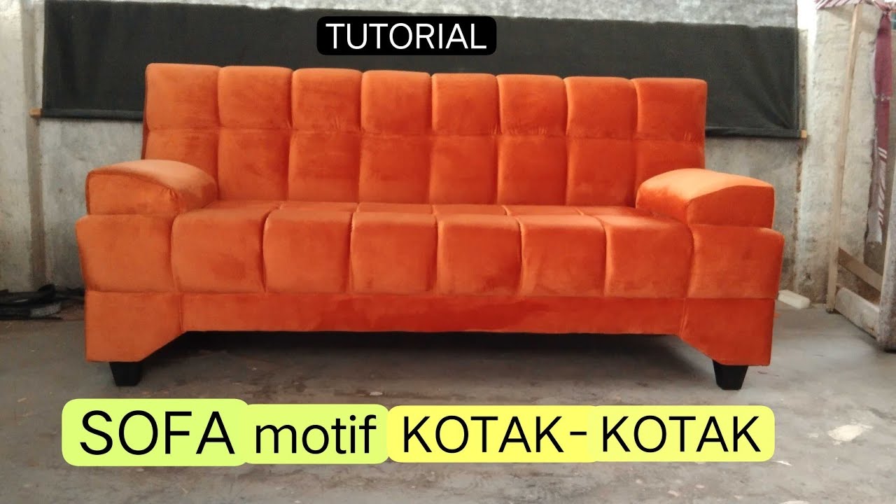 Cara membuat SOFA motif kotak-kotak/Making Sofa,@BambangWarnoto