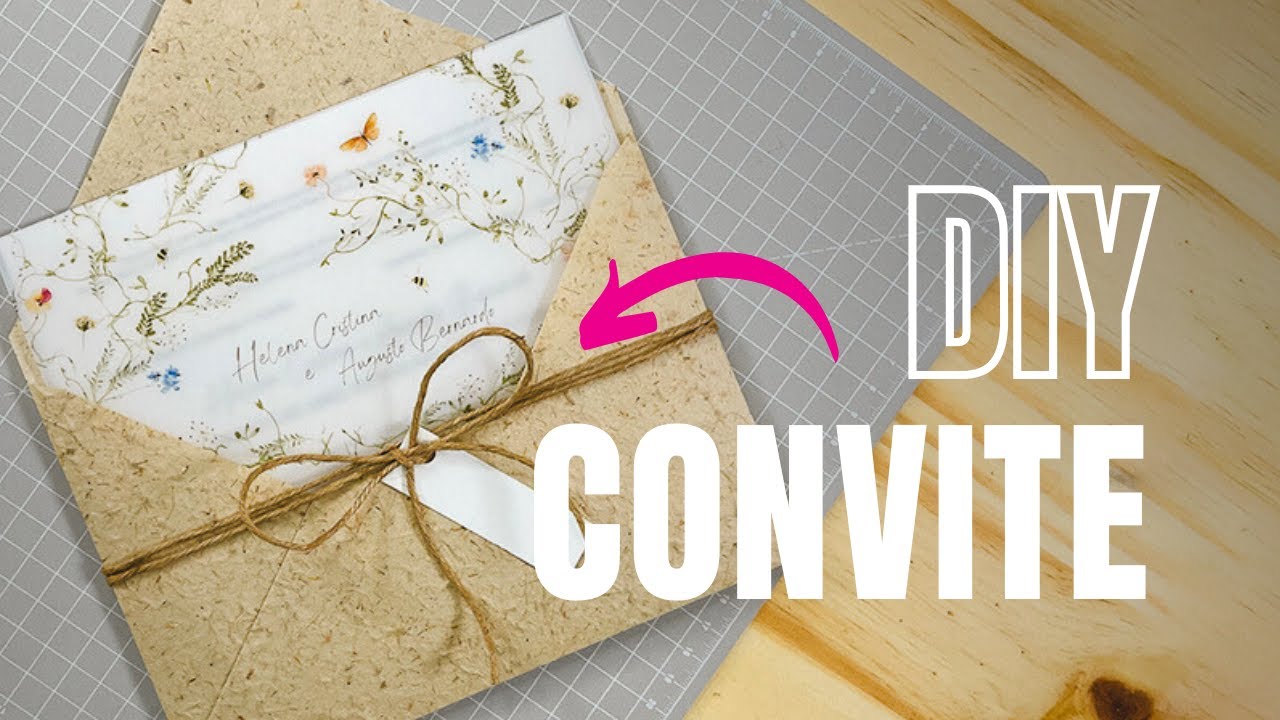 MONTAGEM CONVITE DE CASAMENTO COM PAPEL TRANSLÚCIDO #casamento #convite #personalizados #diy