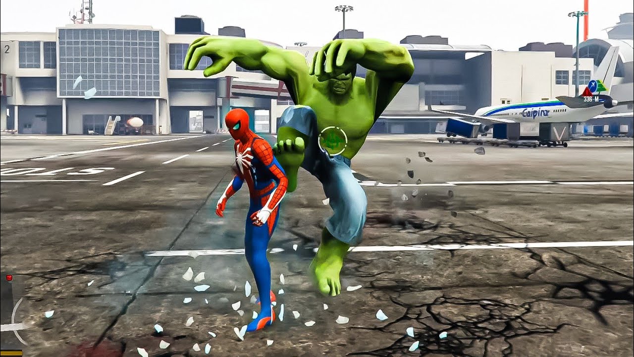 SPIDER-MAN vs HULK 💥 Epic Superhero Battle | GTA 5 Mods