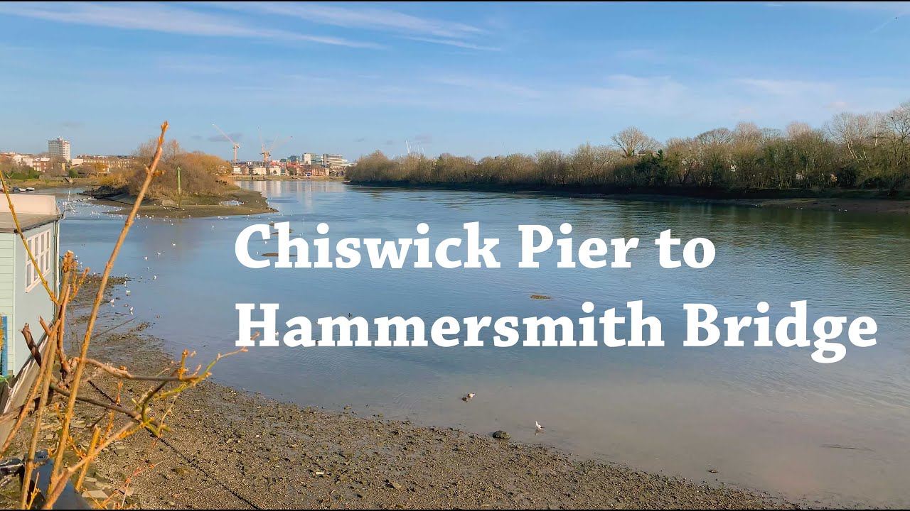 Walking Chiswick Pier to Hammersmith Bridge - asmr walking
