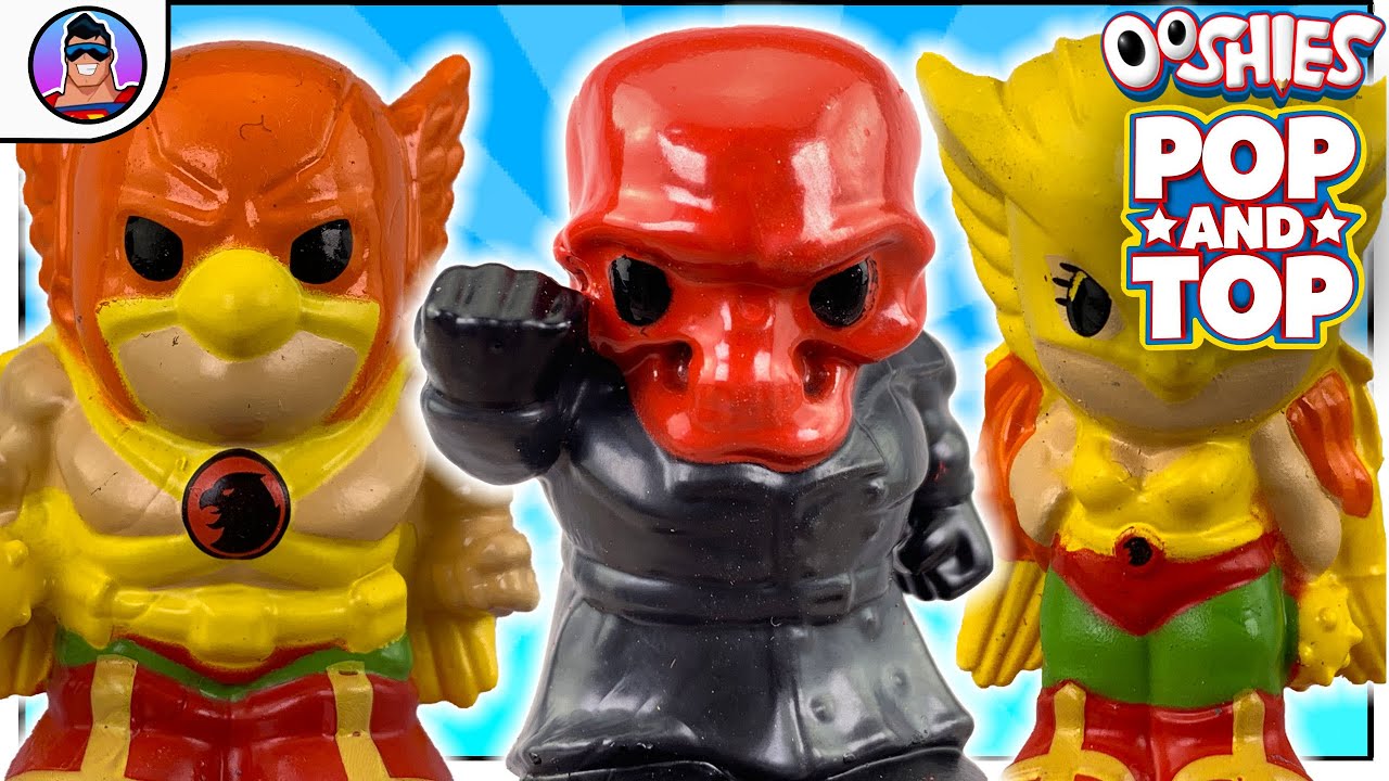 Ooshies Pop and Top ! | ** FULL SET FOUND ** |   DC & Marvel Ooshies opening