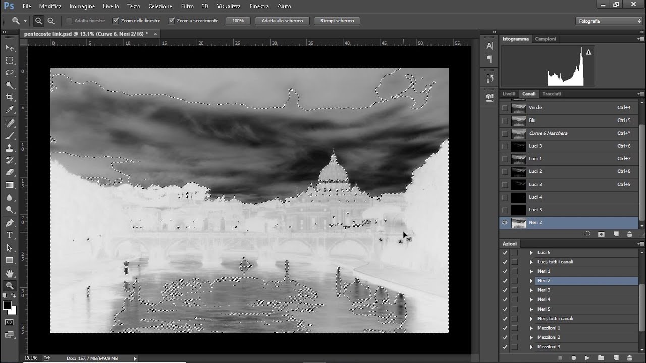 Come creare le Maschere di luminosità utilizzando Photoshop