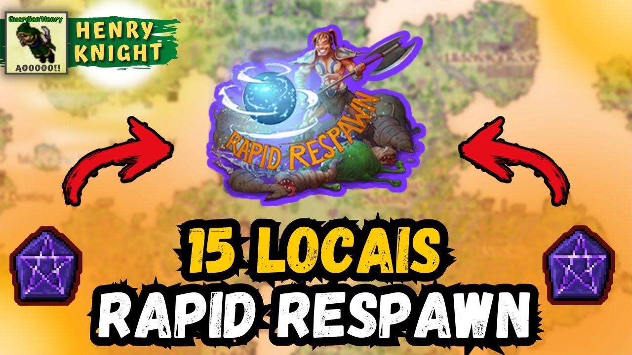 15 LOCAIS PARA FAZER BESTIARY NO EVENTO DE RAPID RESPAWN DO TIBIA [600+ PONTOS DE CHARMS]