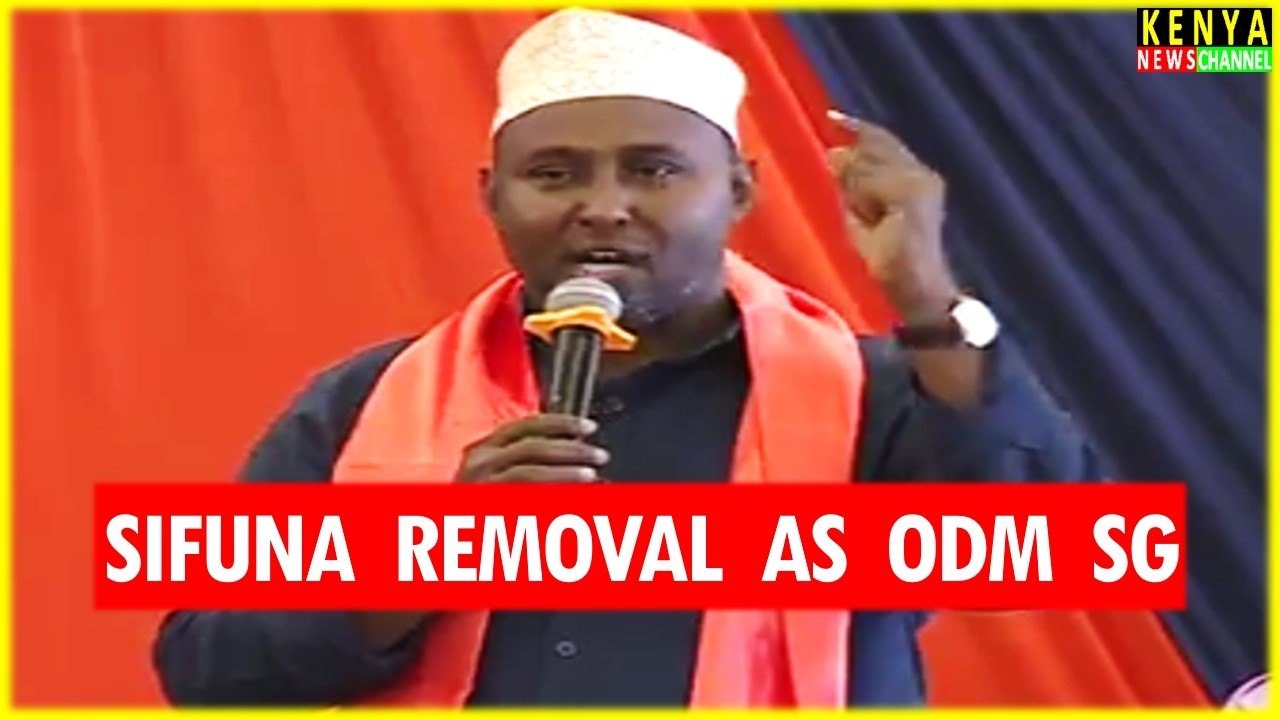 «ODM HAITAKUFA» Джунет Мохамед выступил с заявлением на следующий день после увольнения Сифуны с ...