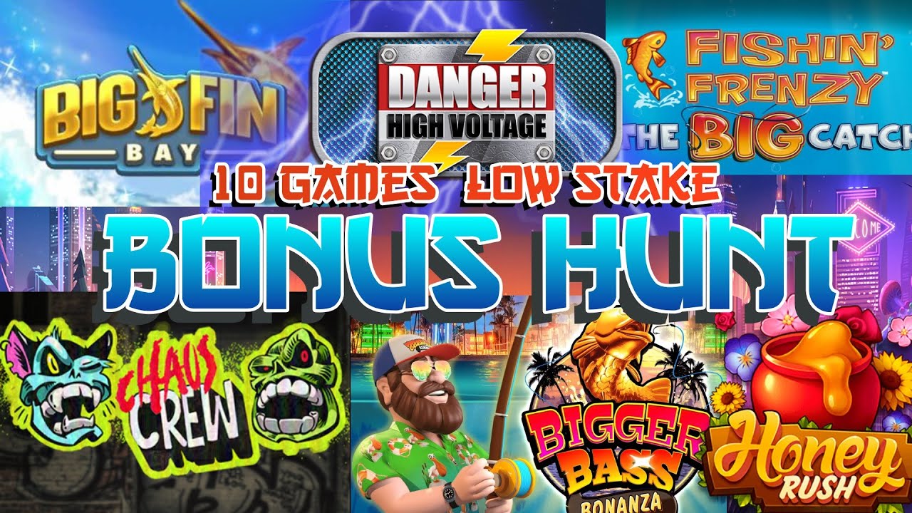 Low Stake 10 Game Bonus Hunt, Chaos Crew, Danger HV, Bigger Bass Bonanza, Fishin Frenzy + More