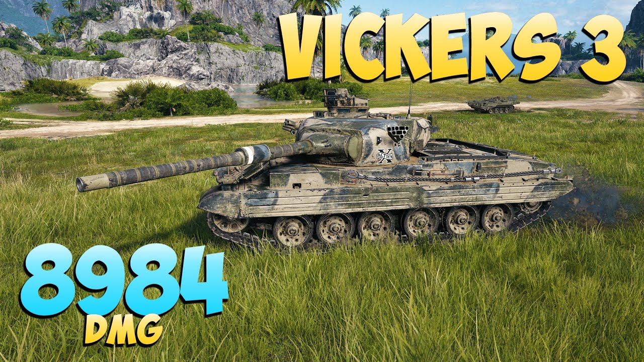 Vickers 3 - 5 Kills 8.9K DMG - Душераздирающая потеря! - Мир Танков