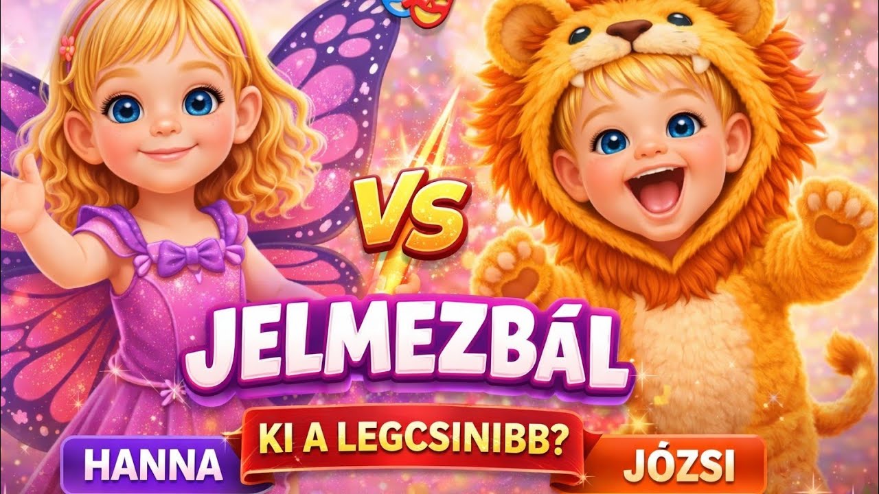 Jelmezbál Hannával és Józsival 🎭🦁🦋 | Vidám gyerekdal