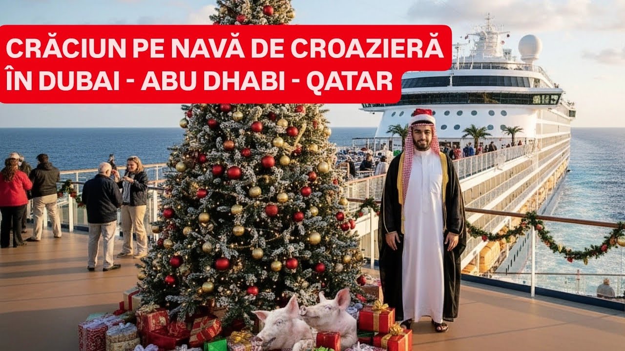 CRĂCIUN pe NAVĂ de CROAZIERĂ în GOLFUL PERSIC - DUBAI, ABU DHABI, QATAR, arabii TAIE PORCUL de AJUN?