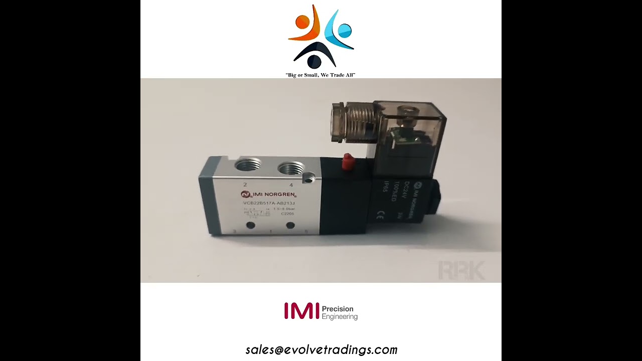 IMI N&ouml;rgren Guardian VCB22 In-Line Valve Part No: VCB22B517A-AB213J I Evolve Tradings (India) | ETPL