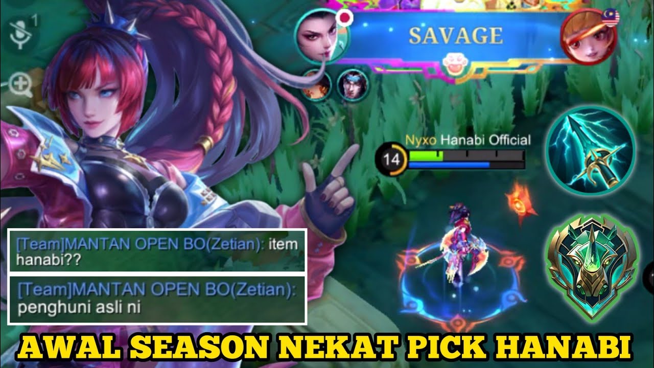 AWAL SEASON PICK HANABI DIEPIC PAKAI SKY DIKATAIN PENGUNA ASLI! AUTO KASIH PAHAM SAMPAI SAVAGE! MLBB