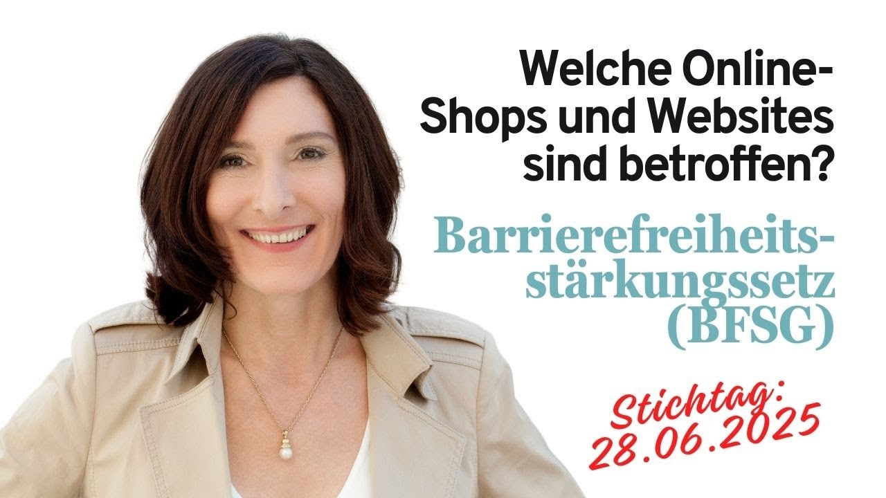 Barrierefreiheitsstärkungsgesetz (BFSG) - Welche OnlineShops und Websites sind betroffen?
