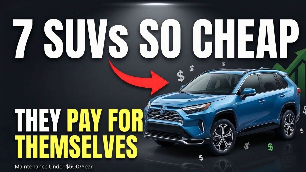 7 SUVs So Cheap to Own They Pay for Themselves (Maintenance Under $500/Year)