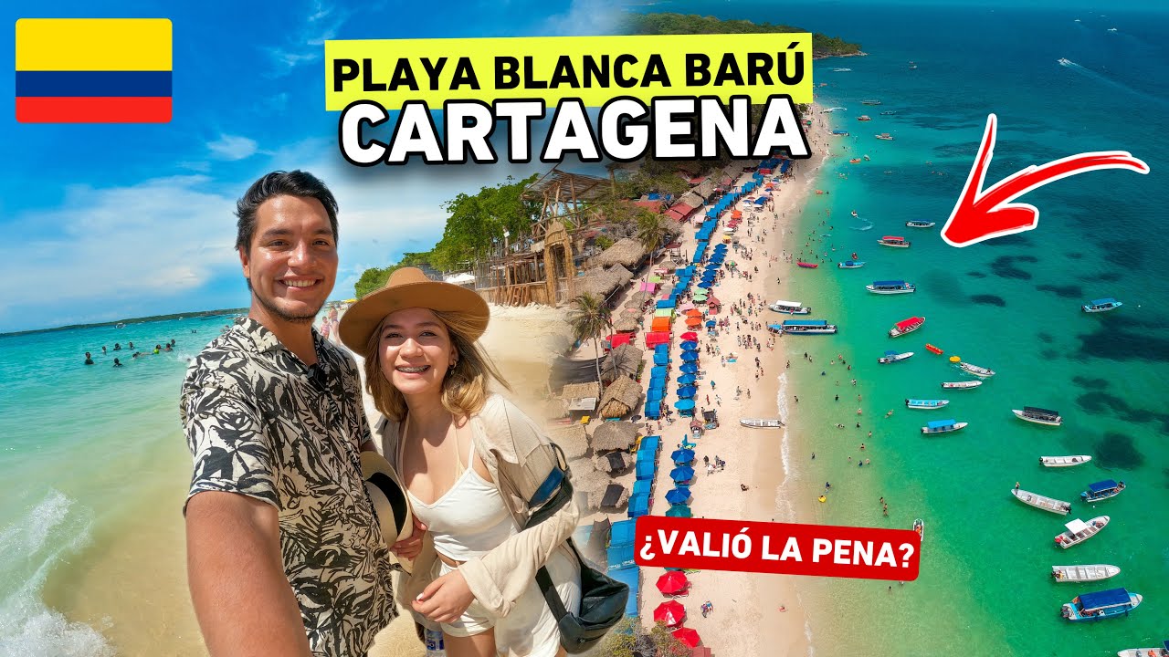 ¡NO ESPERABA ESTO de CARTAGENA COLOMBIA! 🇨🇴🏖️ Playa Blanca Barú