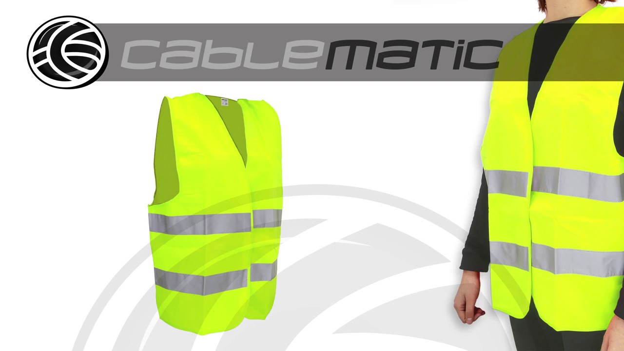 Chaleco reflectante de seguridad de herramientas Tolsen distribuido por CABLEMATIC &reg;