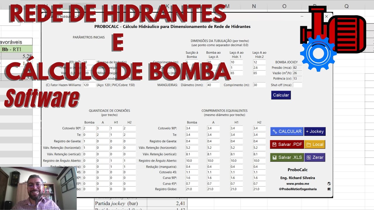 💻 Novo PROGRAMA para Cálculo de Hidrantes – Muito Melhor que Planilhas!