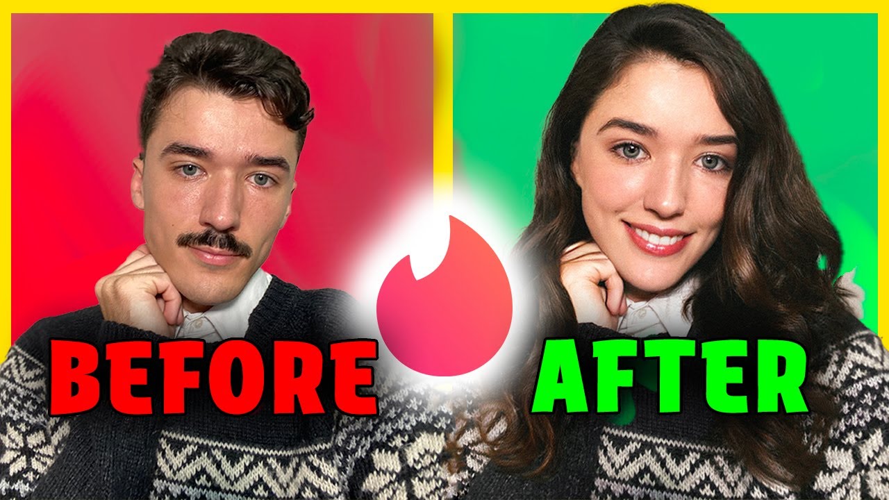 TURNING MYSELF INTO A GIRL - Making a Fake Tinder Profile