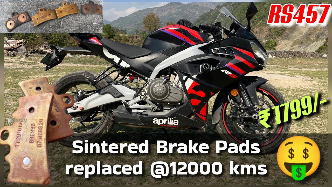 RS457 Front brake pads Replacement 🔥 || Brembo Sintered 🔥